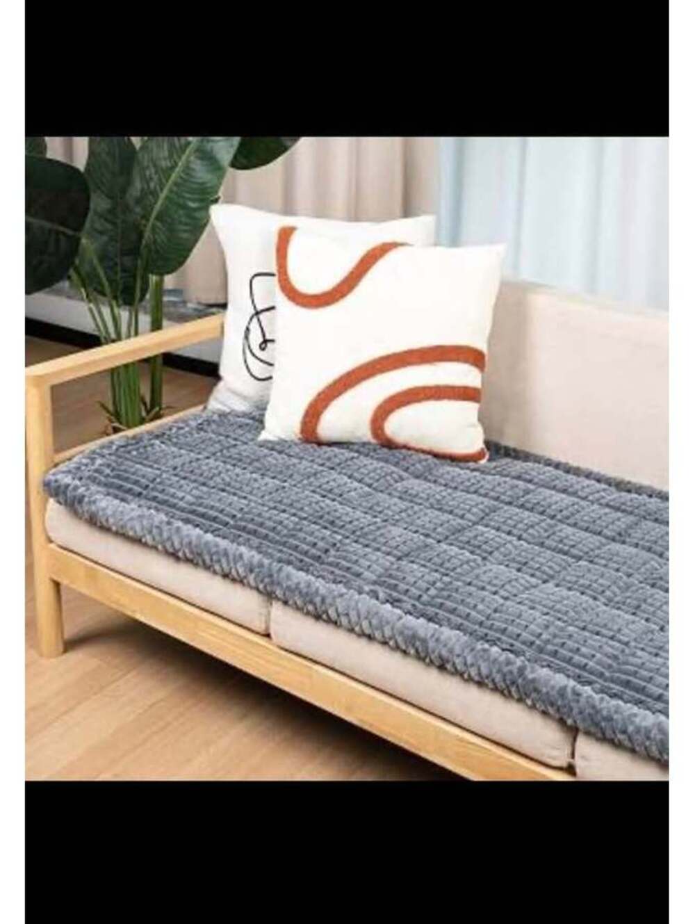 Washable Grey Dog Couch Cover, Large Blanket Protector, Non-Slip - New in Box